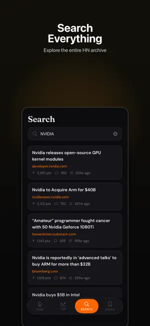 Hacker News App. screenshot 4