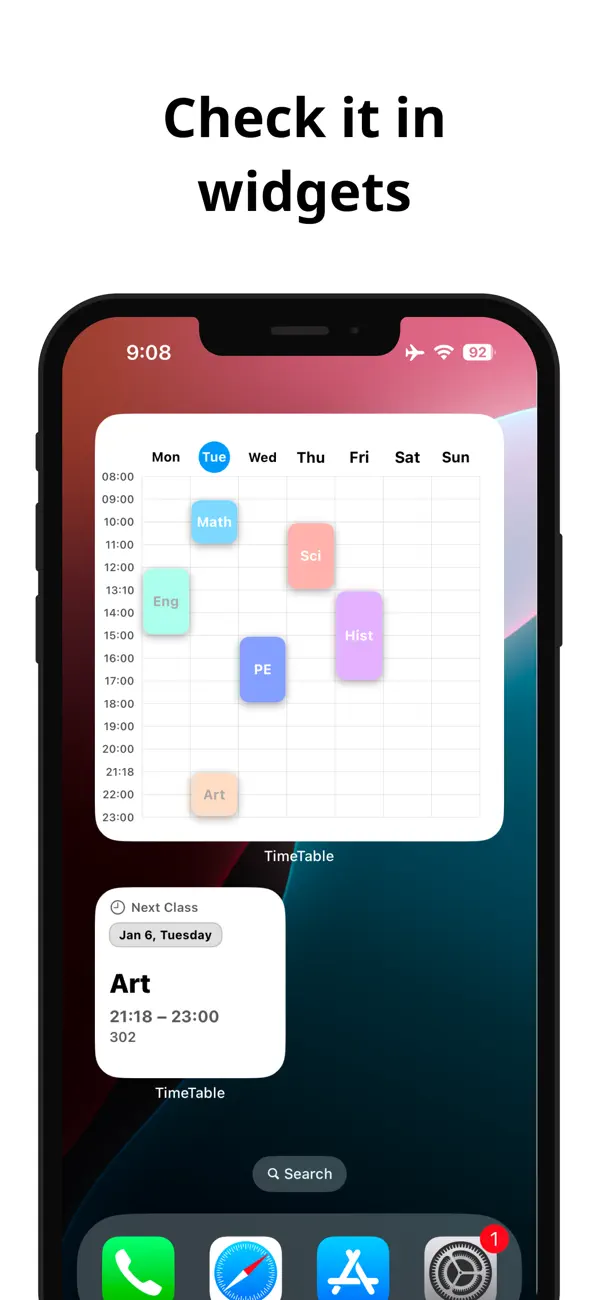 Screenshot #2 pour Simple Timetable