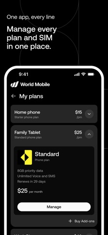 World Mobile: Phone & eSIM Screenshot 3 of 6