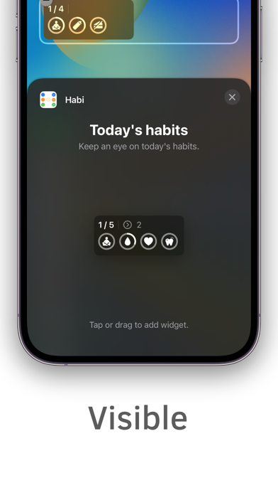 Habi - habit tracker iPhone screenshot 4 - Productivity app