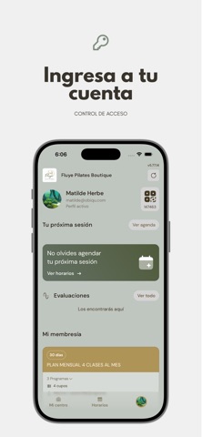 Fluye Pilates Boutique iPhone screenshot