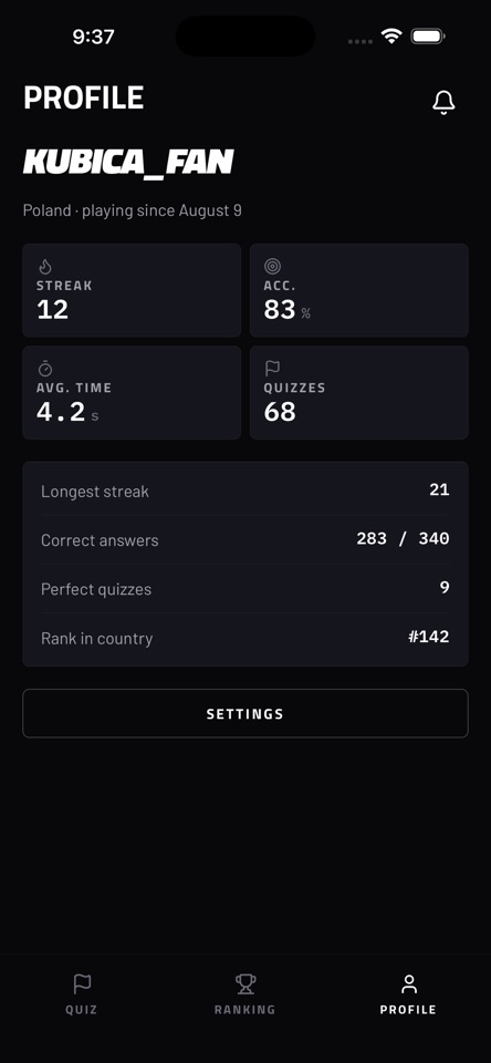 F1 Daily Quiz screenshot 1