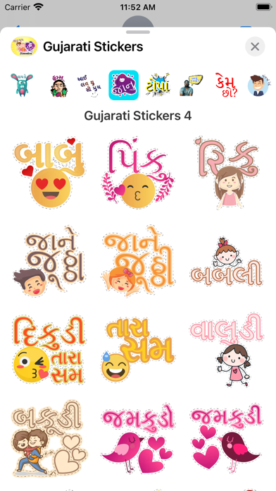 Screenshot #2 pour Gujarati iStickers