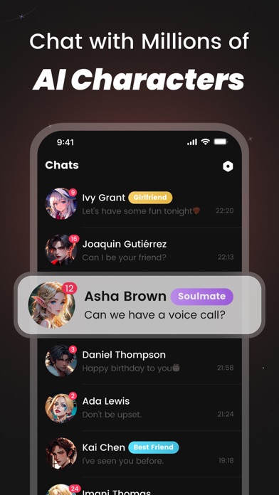 Screenshot #4 for SynClub:AI Chat & Make Friends
