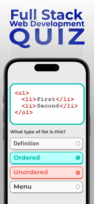 Full Stack Web Develop Quiz screenshot 1