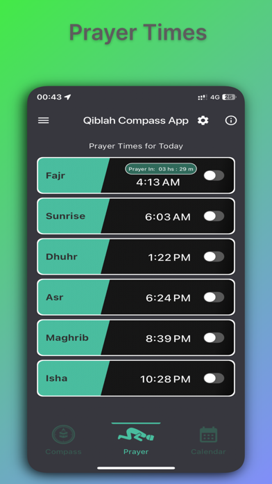 Qiblah Compass App Screenshot