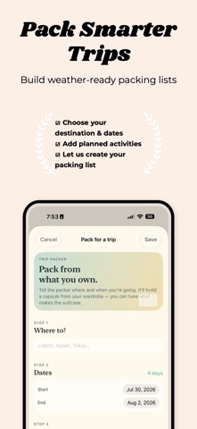Curio: Closet & Outfit Planner iPhone screenshot