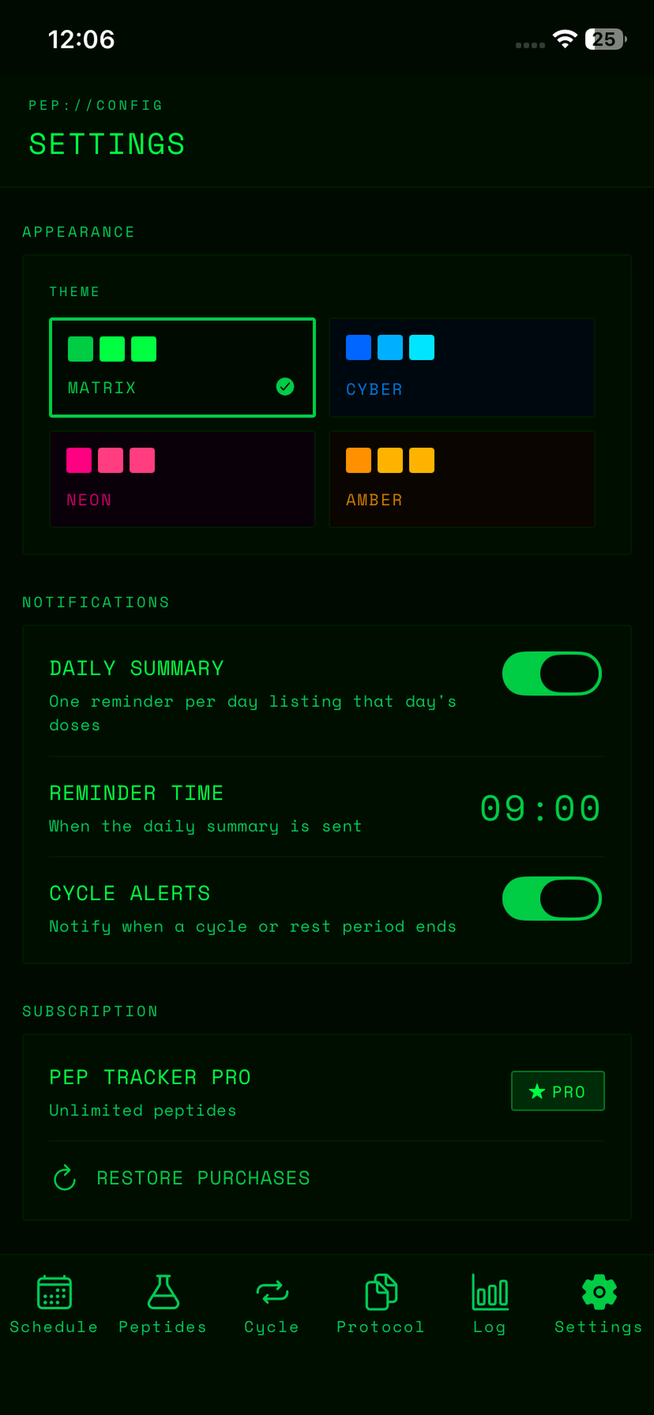 Pep Tracker - Peptide Log screenshot 5