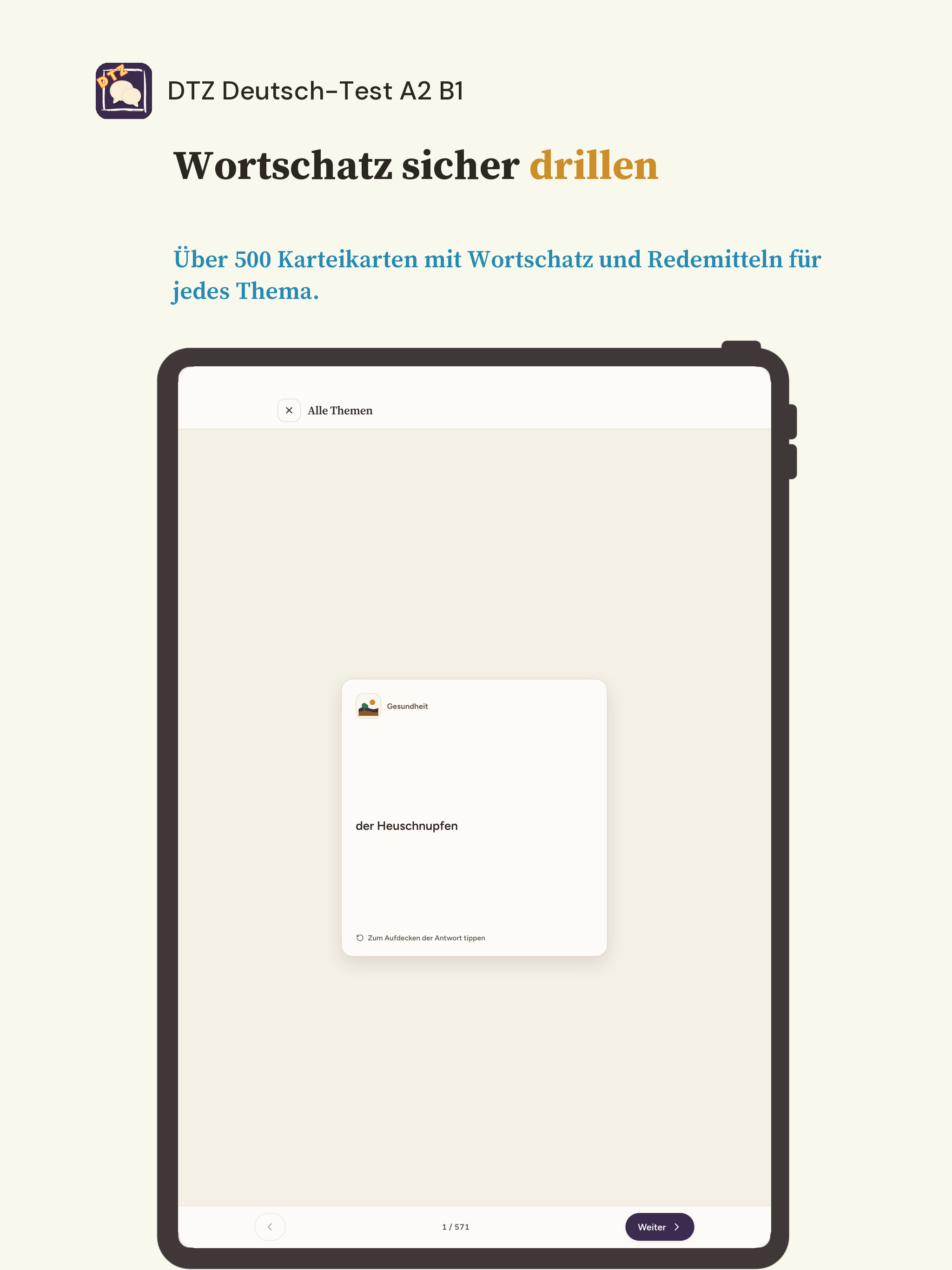 DTZ German Exam A2-B1 screenshot 14