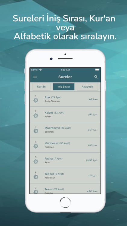 İniş Sıralı Kur'an Meali