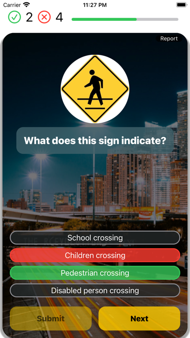 Texas DMV Practice 2025 Screenshot
