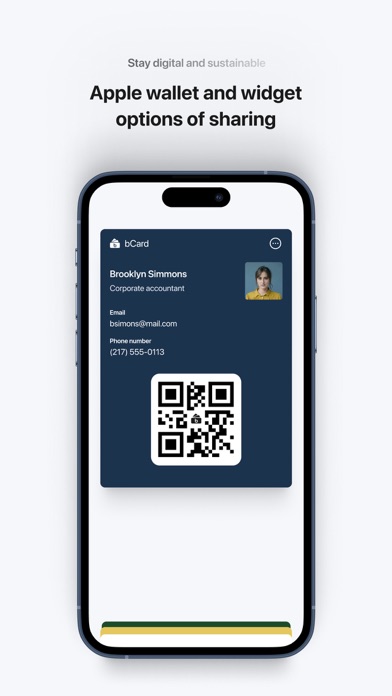bCard: Digital Business Card Screenshot