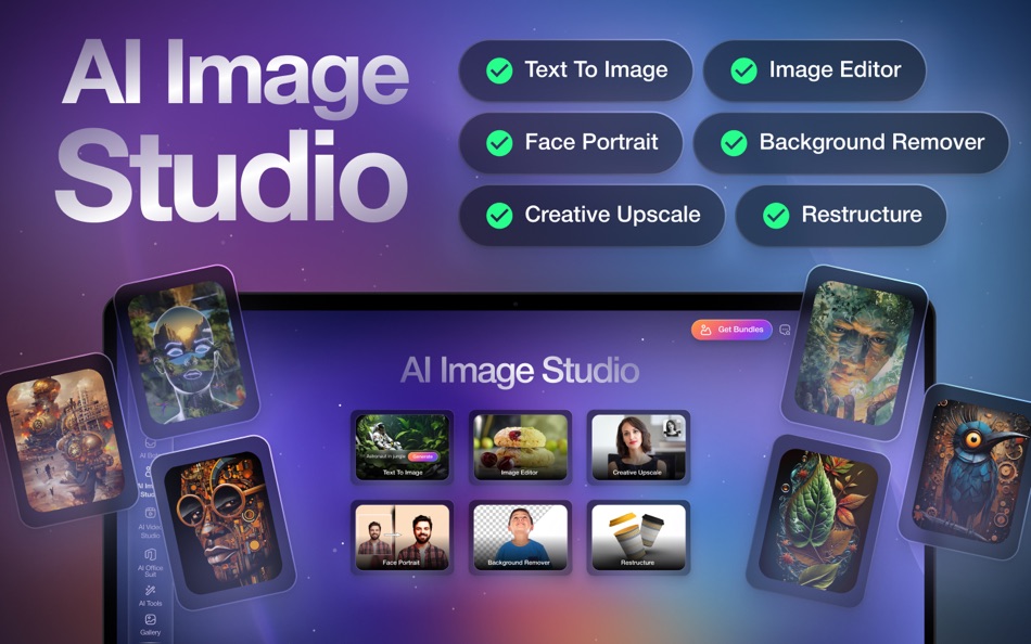 #4. AI Studio: Video Generator (macOS) 由: Tahir Pasha
