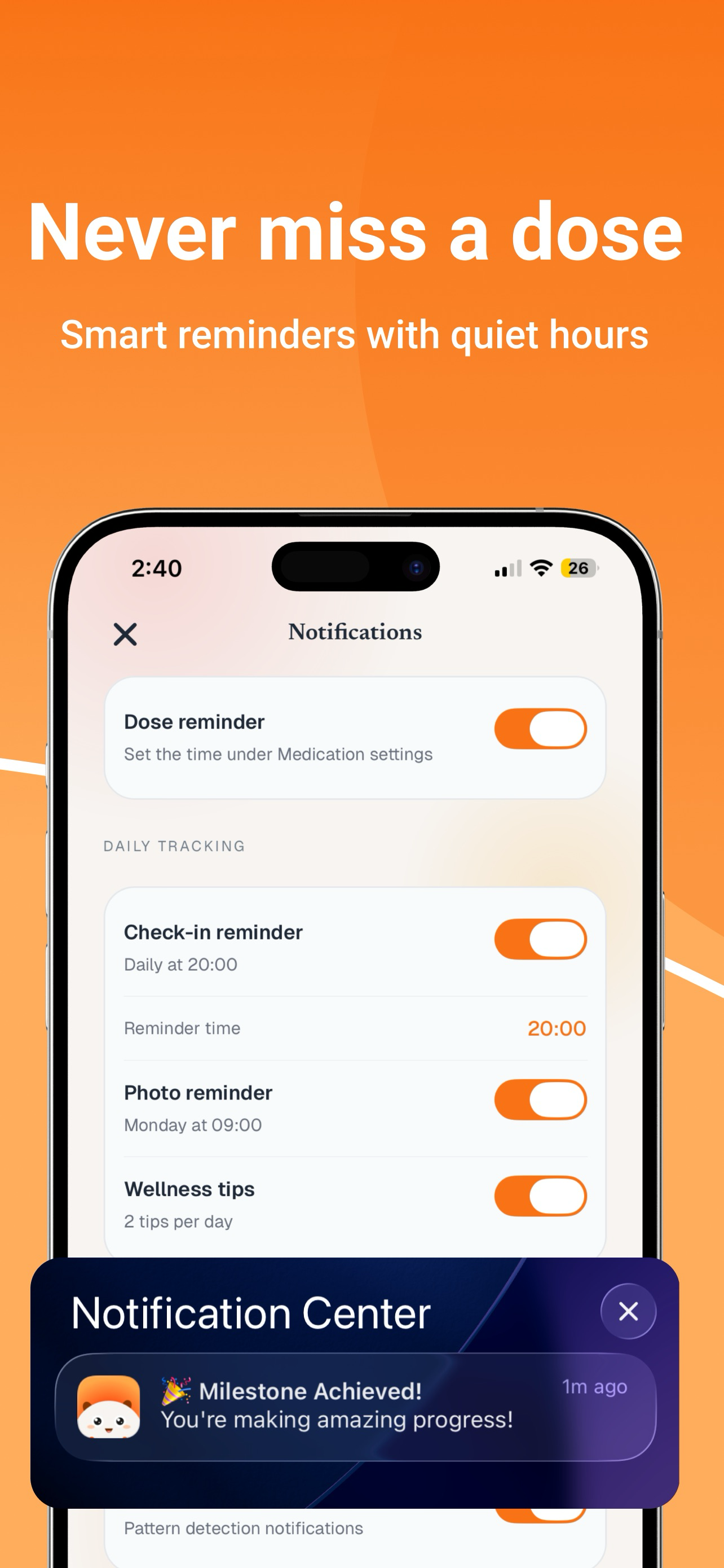GLP-1 Weight Tracker : Wellion