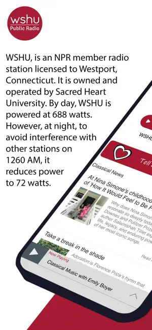 WSHU Public Radio App screenshot 1
