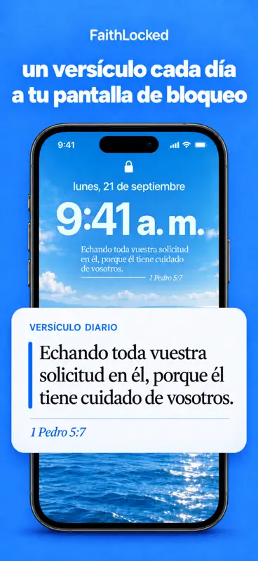 Biblia Widget App: FaithLocked screenshot 1 of 7