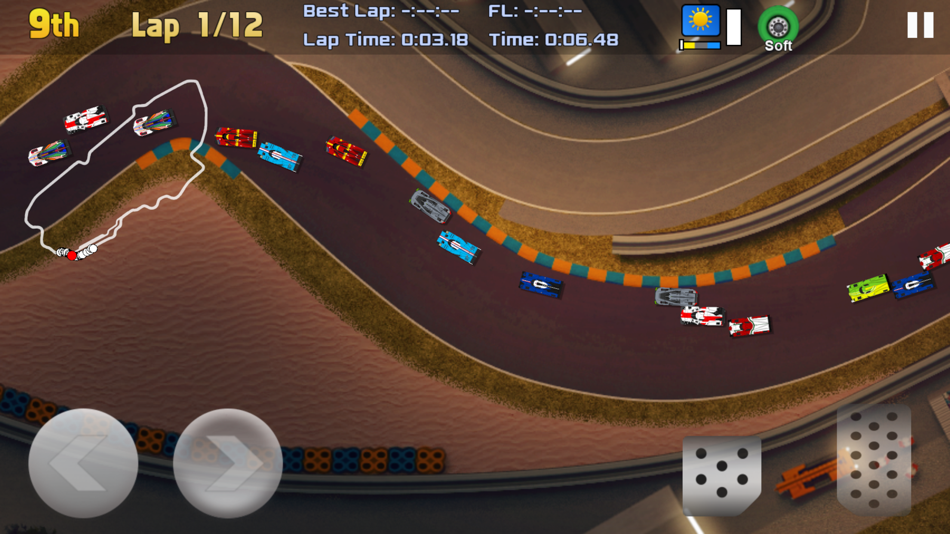 #2. Ultimate Racing 2D 2! (iOS) 由: Thom Postma