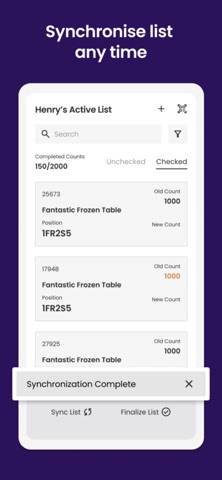 TYRIOS inventory app iPhone screenshot