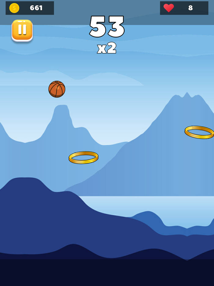 Golden Hoops Ball Jump Mania