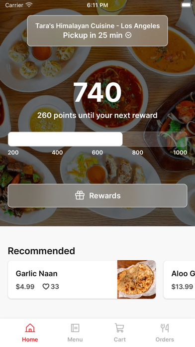 Taras Himalayan Indian Cuisine Screenshot