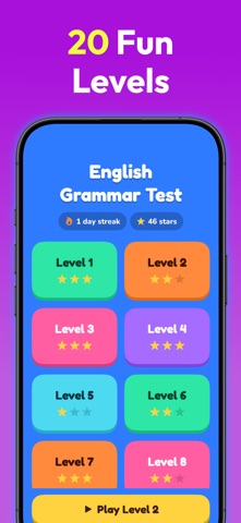 English Grammar Test Game Screenshot 2 of 4
