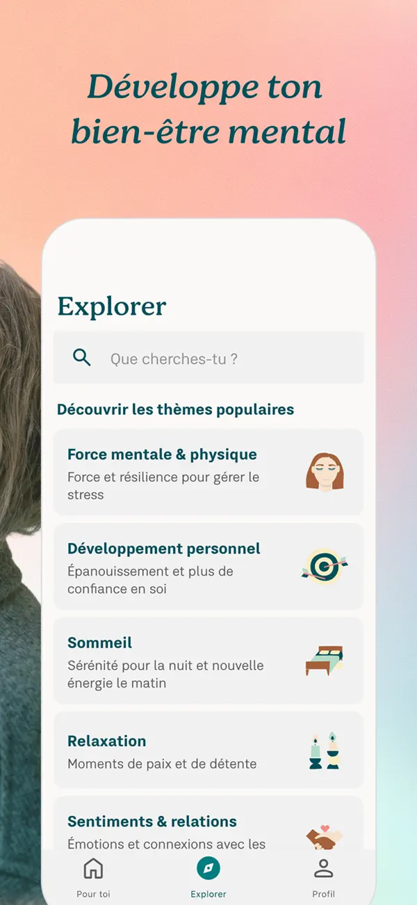 Screenshot #2 pour 7Mind: Méditation et Sommeil