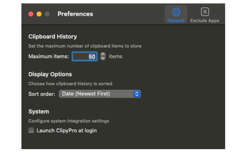 ClipyPro app screenshot