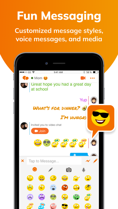 Stars Messenger Kids Safe Chat iPhone screenshot 7 - Social Networking app