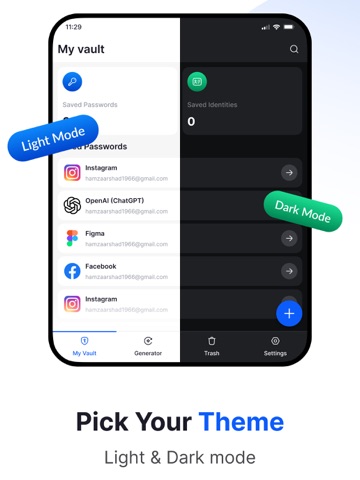 Passwords Manager & Generator iPad screenshot