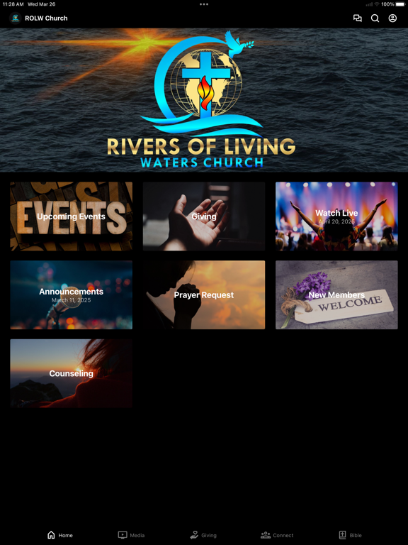 Rivers of Living Waters iPad screenshot 1 - Education app