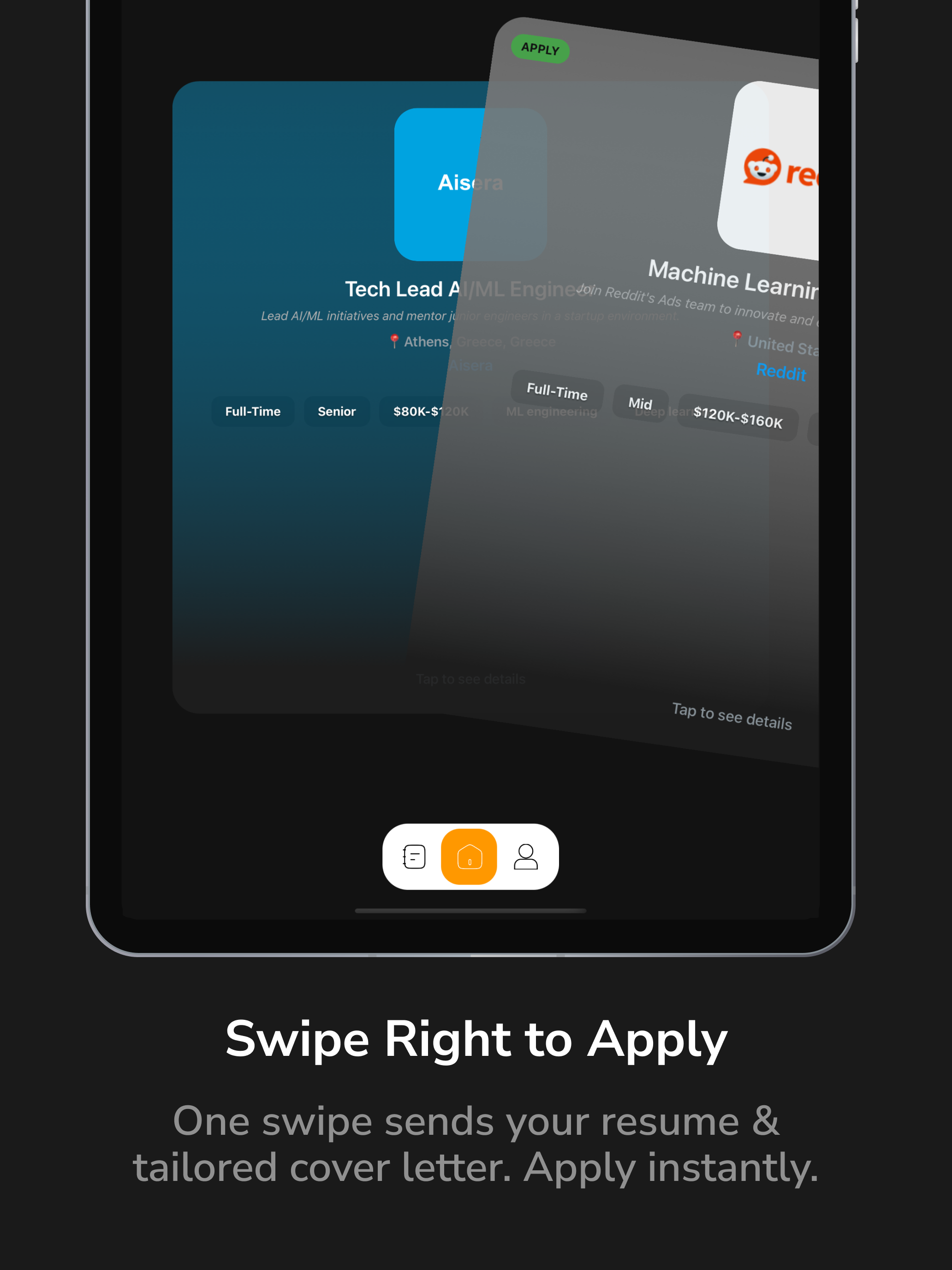 OnSwipe AI: Swipe to Apply