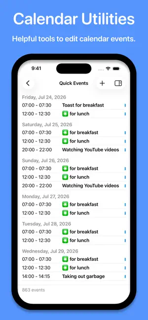 Recal - Calendar Tools screenshot 1