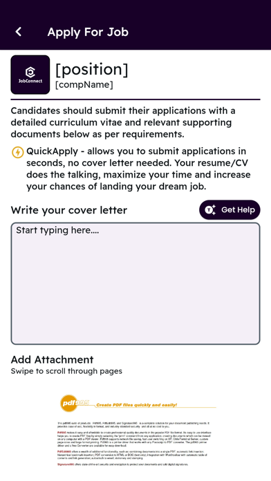 JobConnect Zambia Screenshot