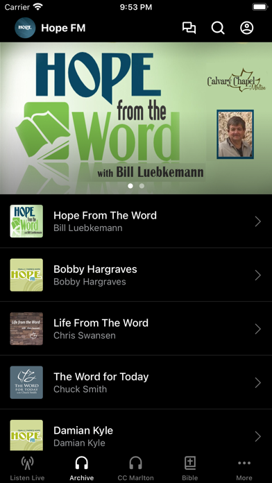 Hope FM Screenshot