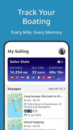 SailTies: Logbook GPS Tracking screenshot 1