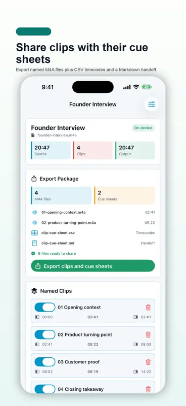 ClipCue Audio screenshot 4 of 5