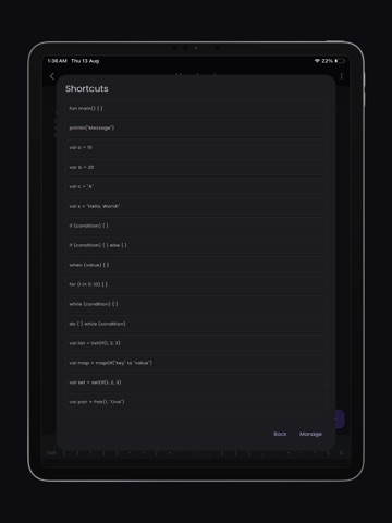 App screenshot