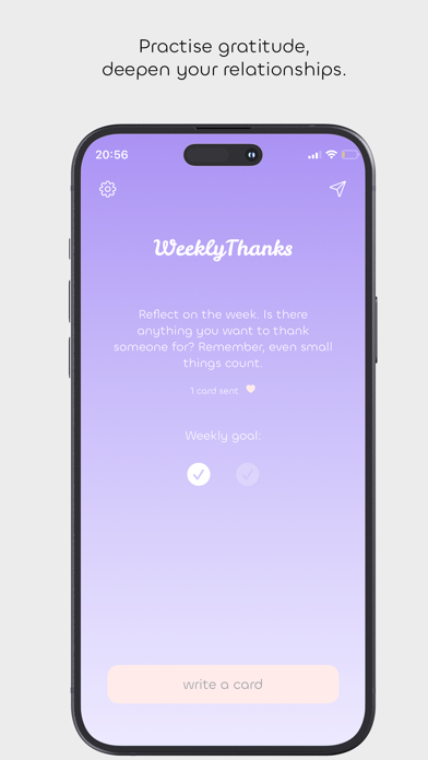 WeeklyThanks: Gratitude Screenshot