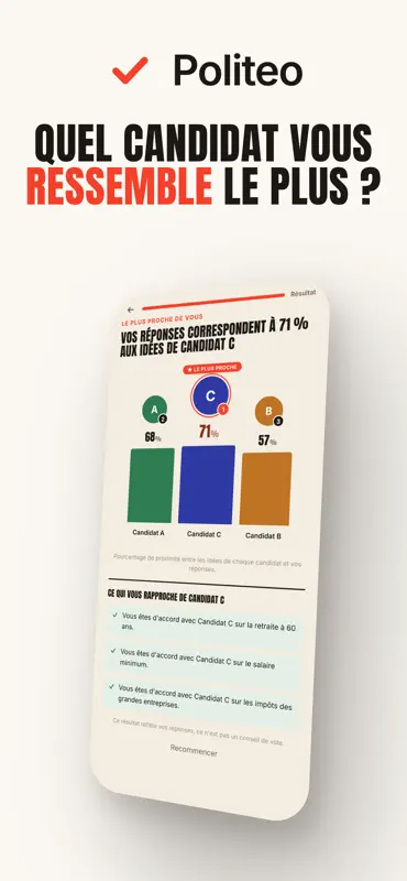 Politeo · Présidentielle 2027 screenshot 1 of 5