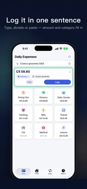TrackFlow: Money Log screenshot 1