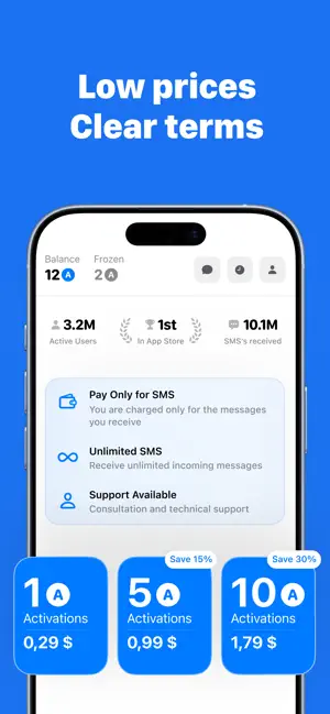 SMS Virtual - Receive SMS screenshot 4