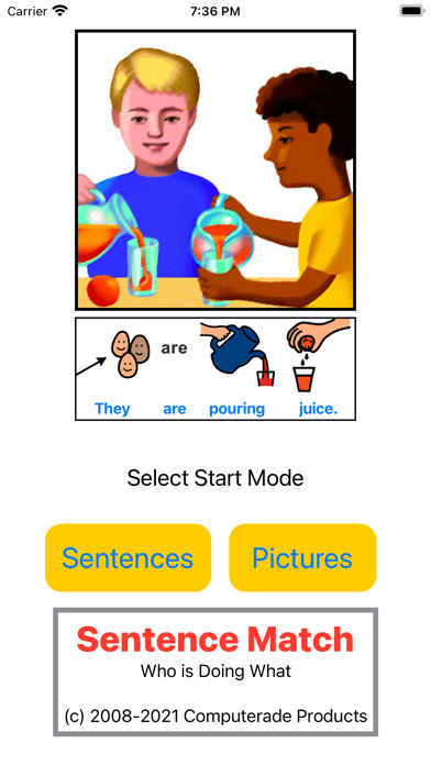 Sentence Match: WHOisDOingWHAT Screenshot