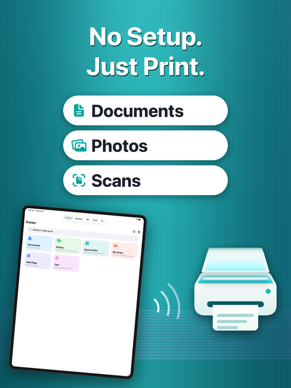 Smart Printer - Print and Scan iPad screenshot