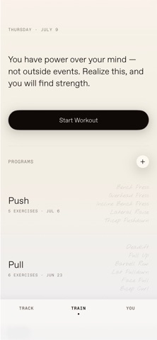 Marble: Training Journal Screenshot 1 of 6