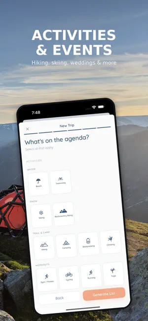 Wanderpack: Packing List screenshot 3