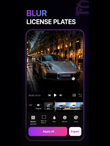 Mosaic: Auto Video Blur 스크린샷 5
