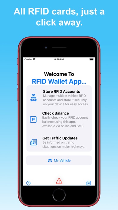 RFID Wallet EasyTrip AutoSweep Screenshot