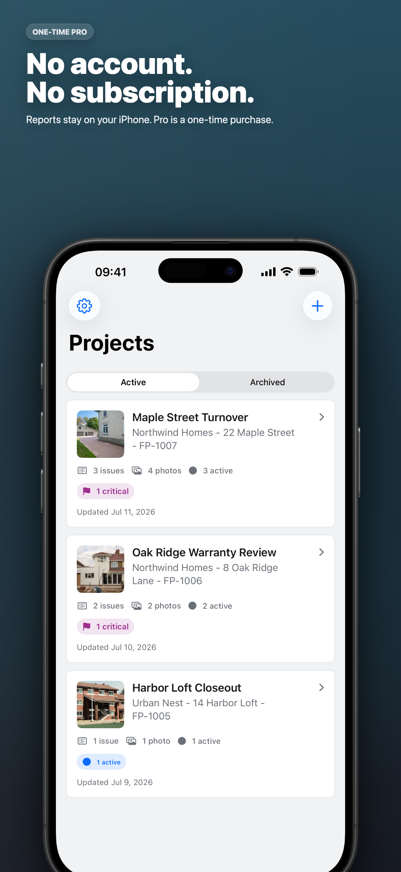 FieldProof: Site Reports screenshot 2
