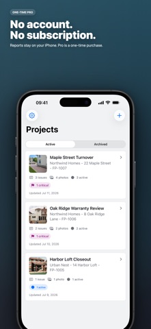 FieldProof: Site Reports screenshot