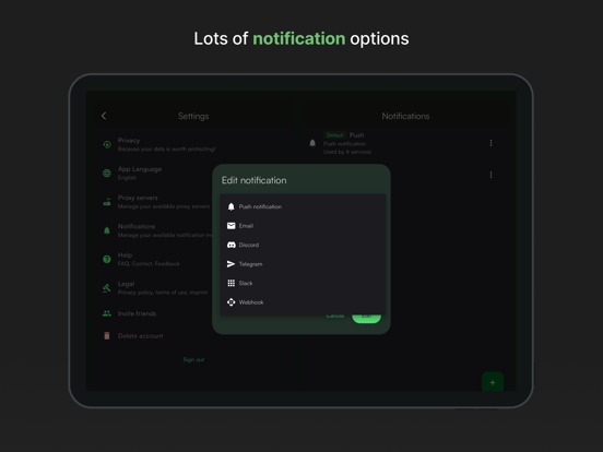 UptimeBuddy: Server Monitoring iPad screenshot 2 - Business app